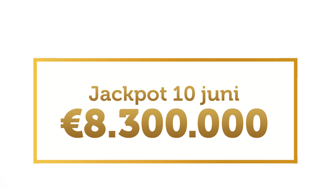 Jackpot 10 juni trekking €8.3 miljoen